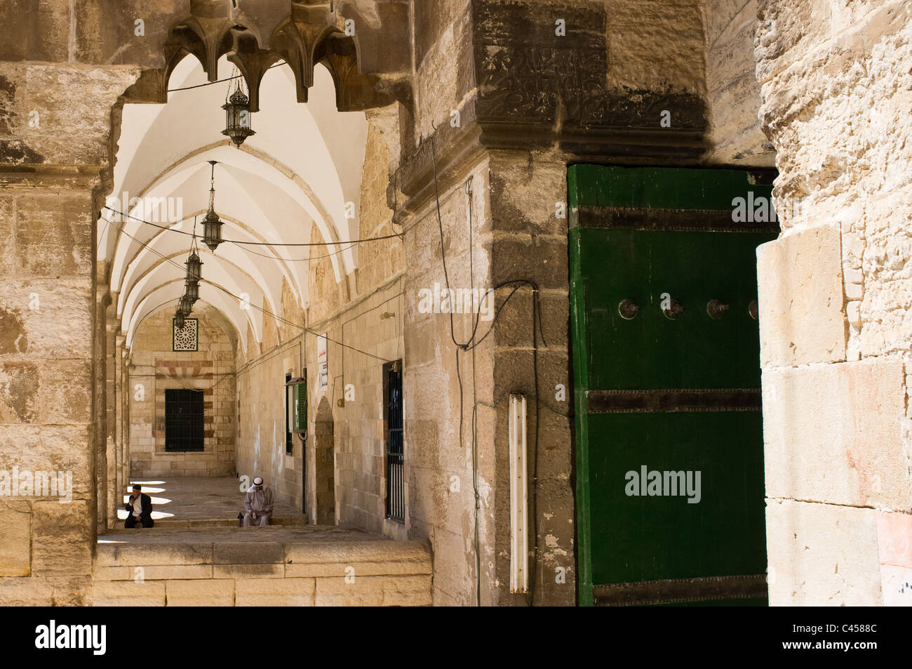 The Gate of the Cotton Merchants at the Al-Aqsa Mosque compound, Temple Mount. Jerusalem, Israel. 2 June 2011. Stock Photo