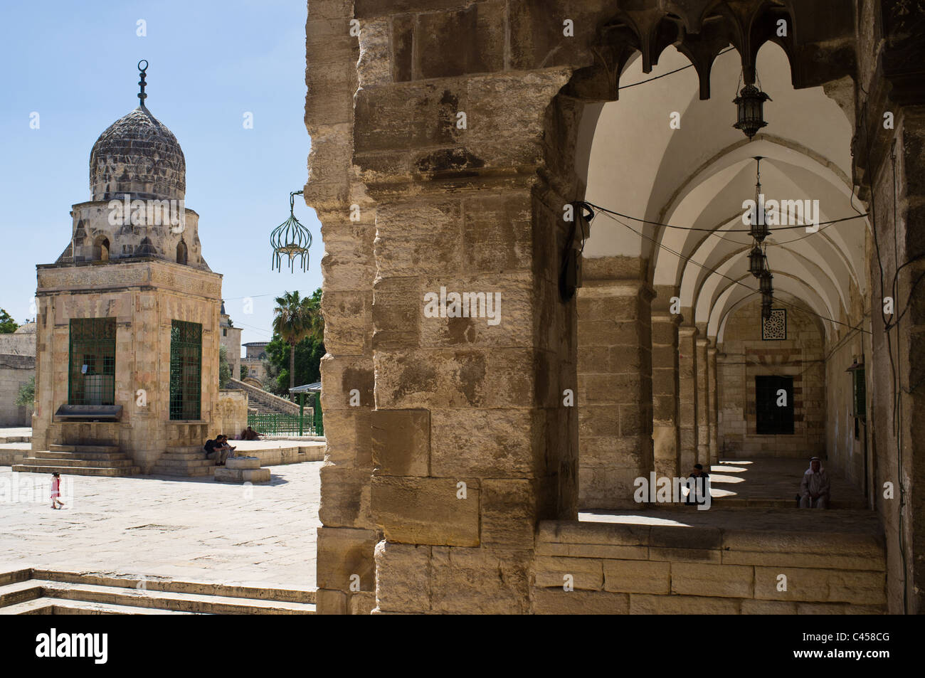 The Gate of the Cotton Merchants at the Al-Aqsa Mosque compound, Temple Mount. Jerusalem, Israel. 2 June 2011. Stock Photo