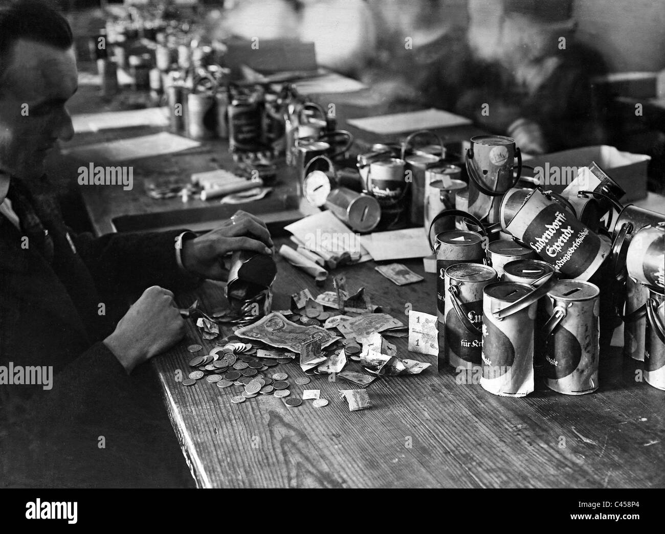 Ludendorff - fundraising, 1918 Stock Photo