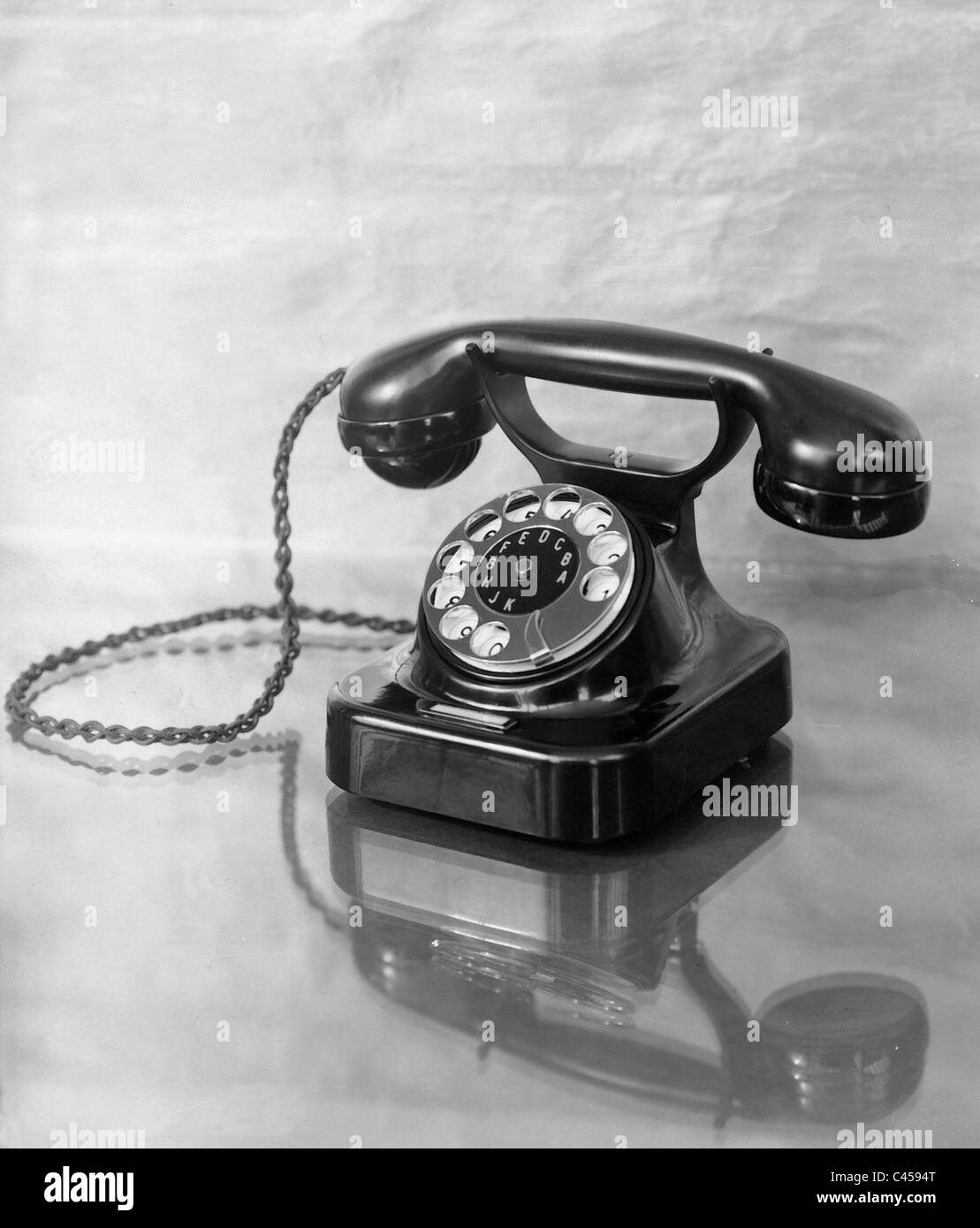 Telephone set, 1937 Stock Photo