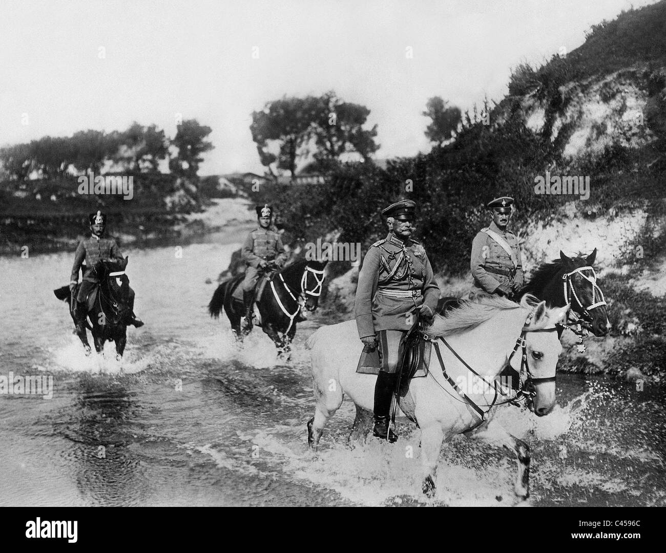 Field Marshal August von Mackensen on the Eastern Front, 1915 Stock Photo