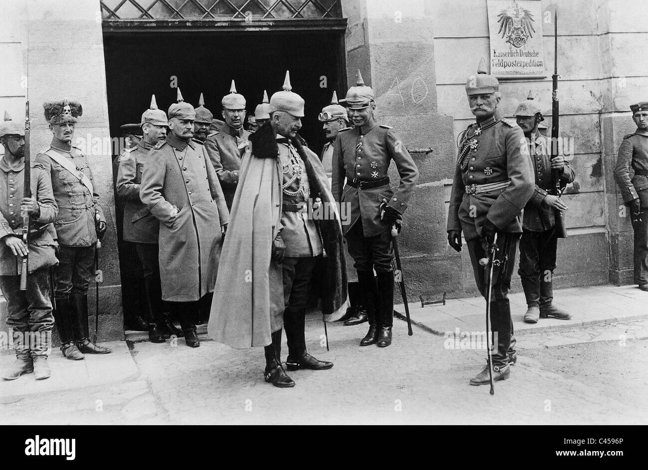 Wilhelm II and August von Mackensen Stock Photo