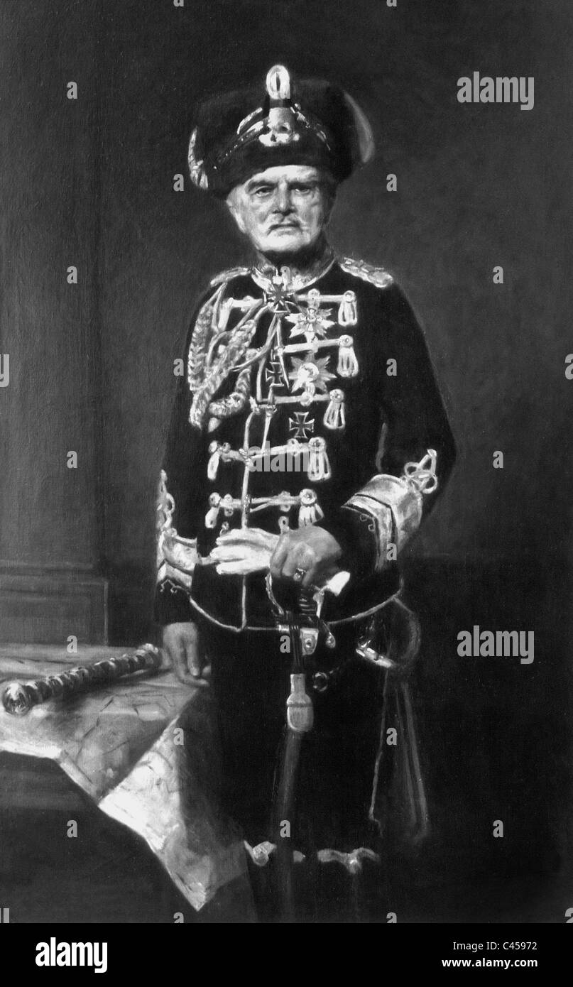 August von Mackensen in Hussar uniform Stock Photo
