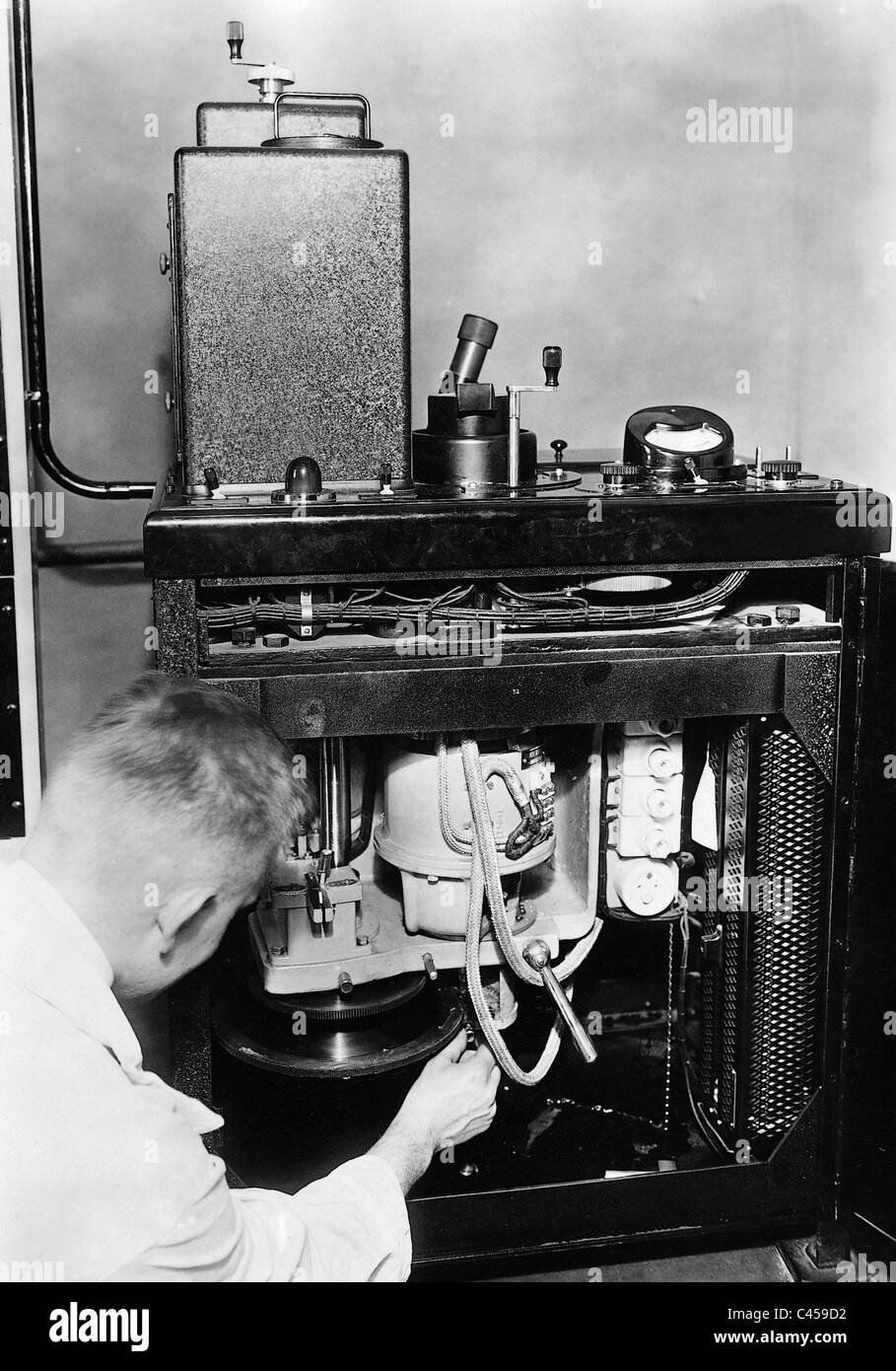 Image telegraphs station, 1930 Stock Photo - Alamy