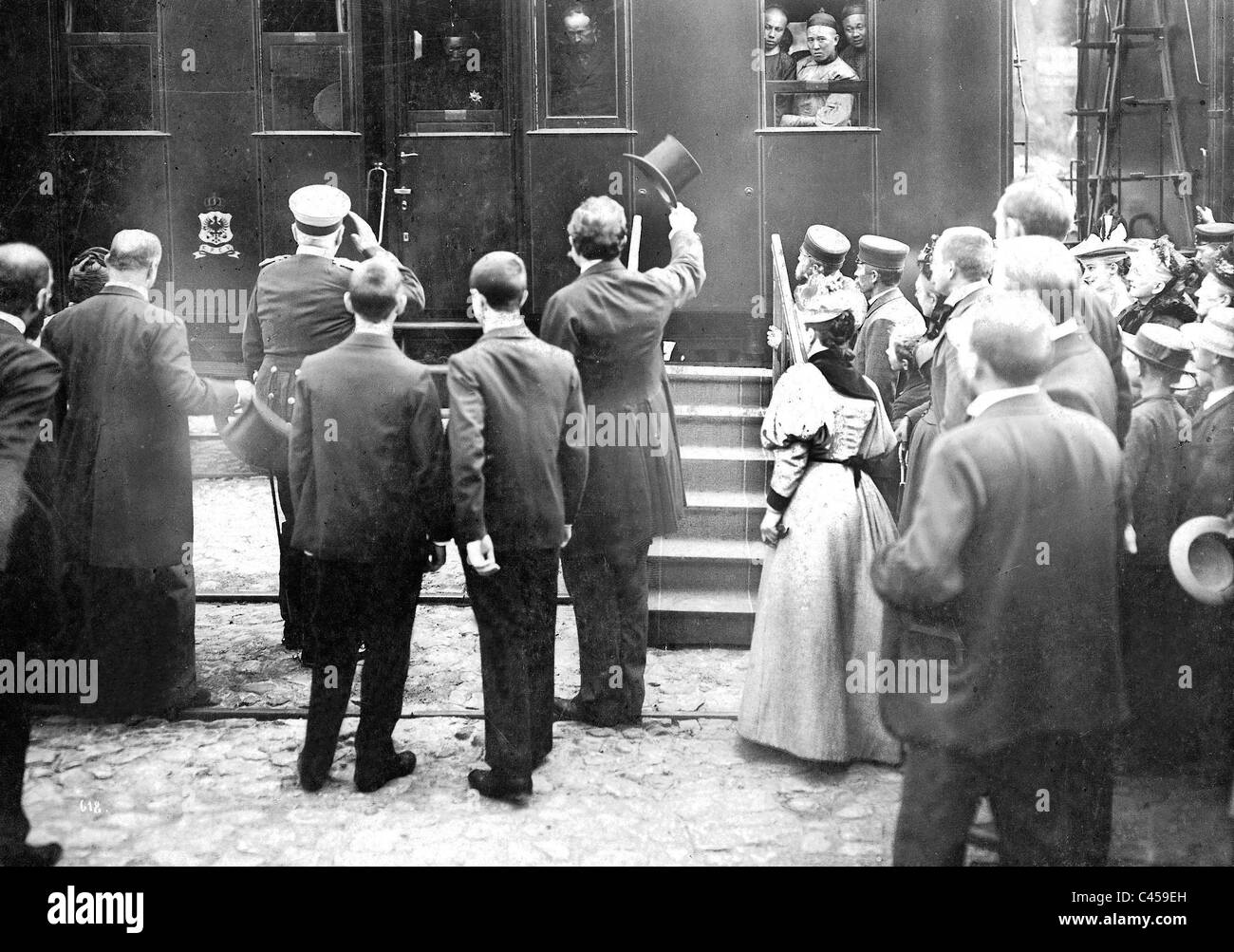 Otto von Bismarck bids farewell to the Chinese Delegation, 1896 Stock