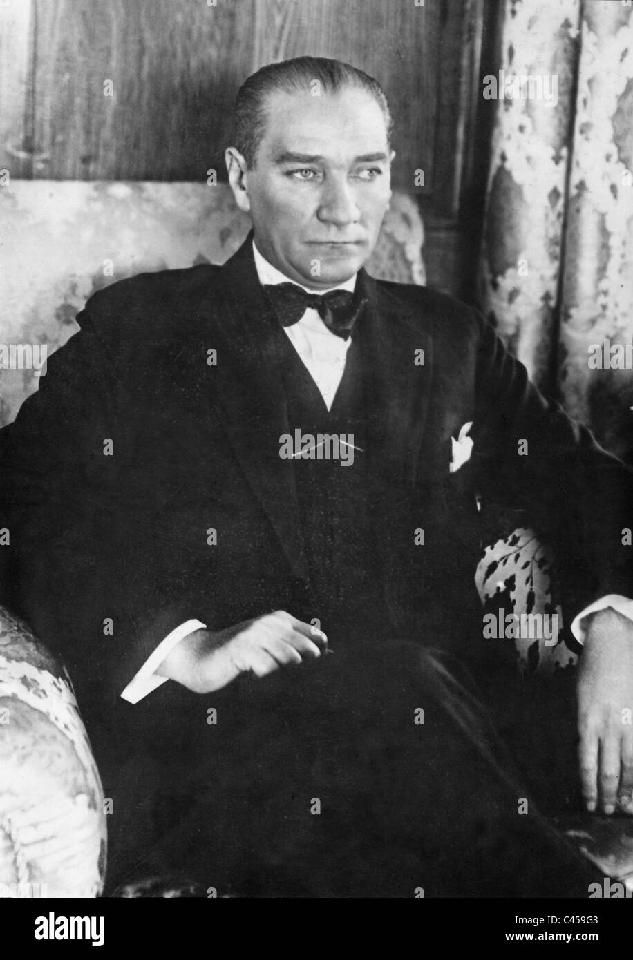 Mustafa Kemal Atatuerk, 1937/38 Stock Photo