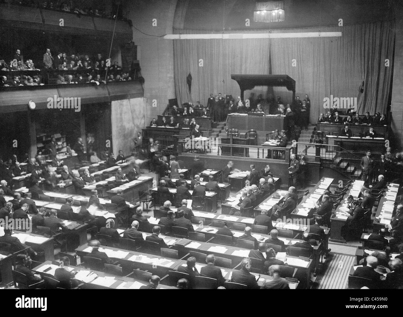 Meeting of the League of Nations in Geneva, 1926 Stock Photo