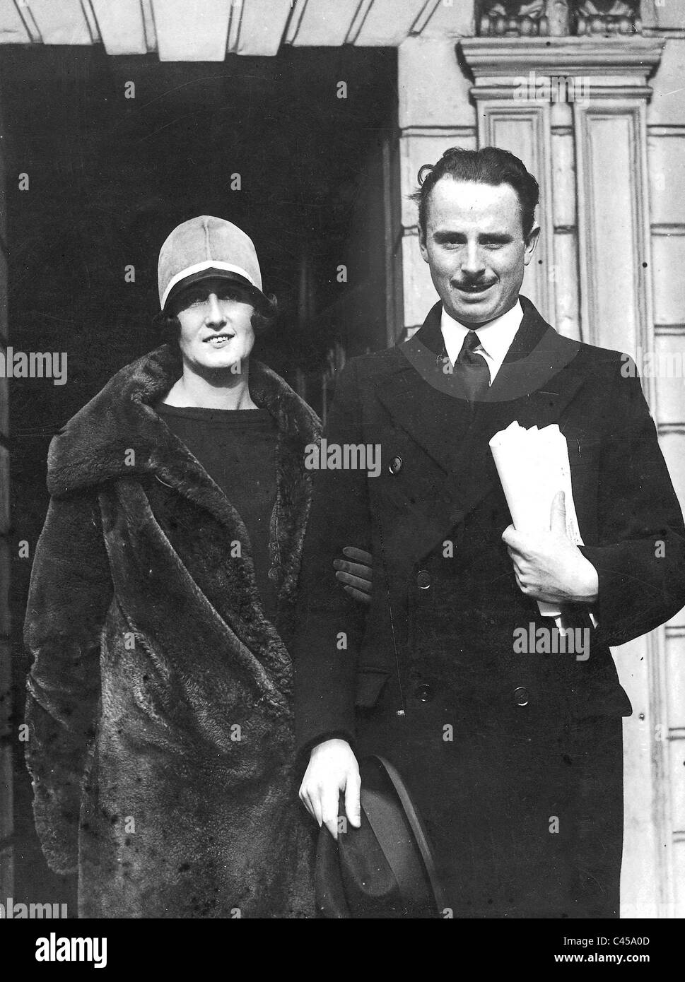 Oswald Mosley and his wife Cynthia Stock Photo