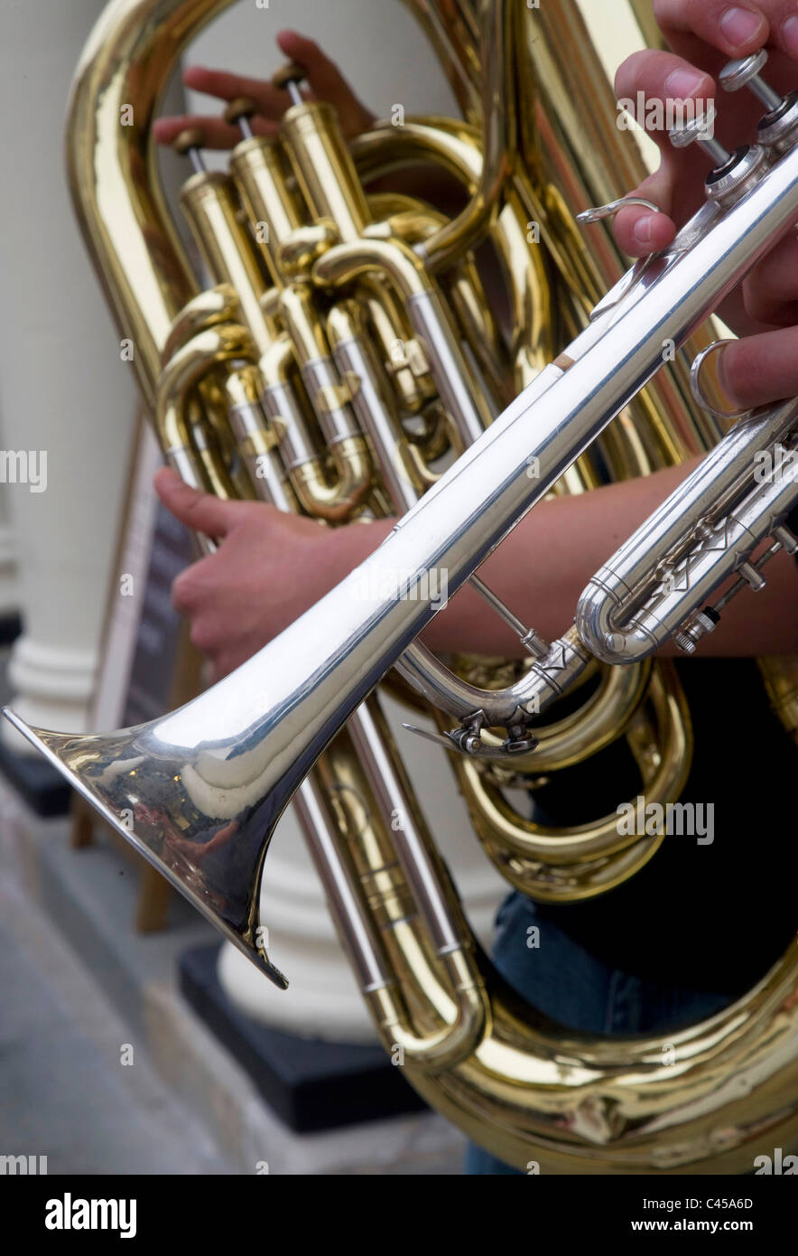 Brass Instruments Tuba Stock Photos & Brass Instruments Tuba Stock ...