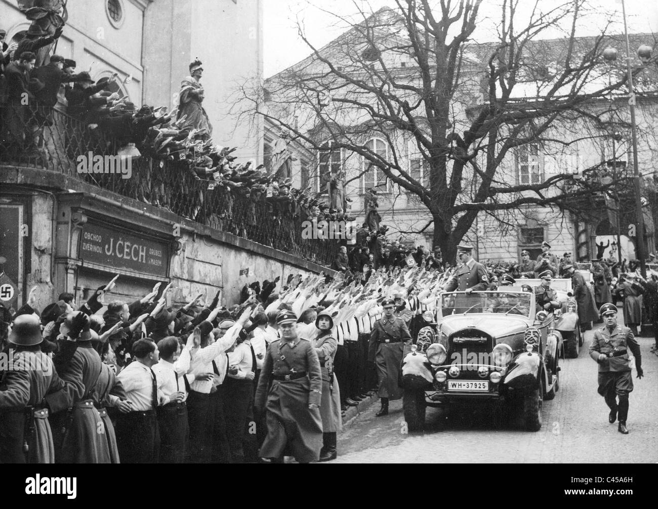 Adolf Hitler in Brno,1939 Stock Photo