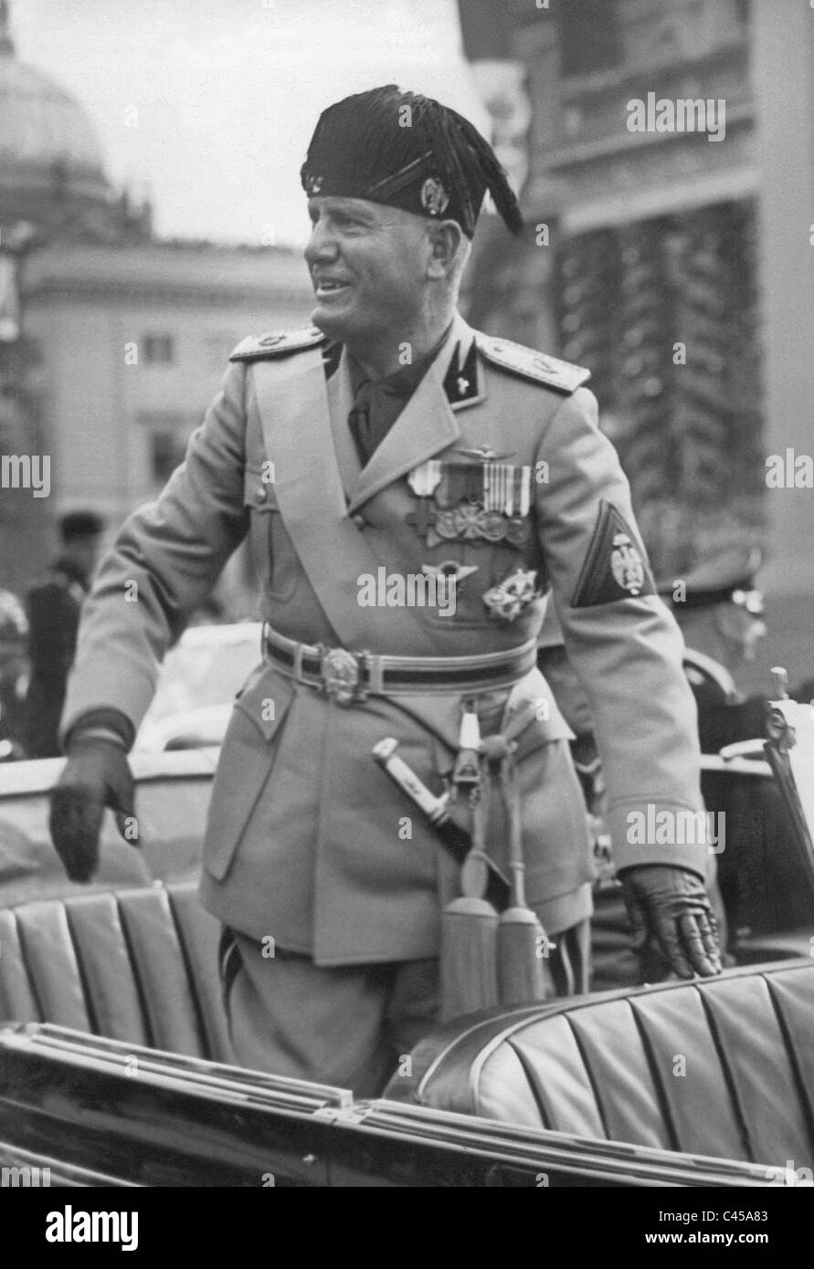 Benito Mussolini, 1938 Stock Photo