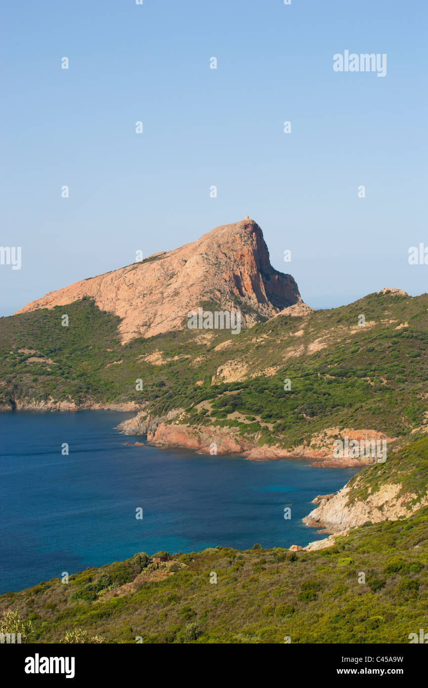 Corsica, Golfe de Porto, Capu Rosso Stock Photo
