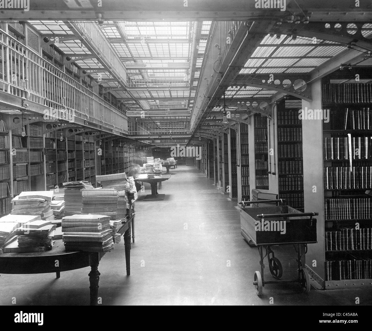 Library in the Reichstag, 1930 Stock Photo