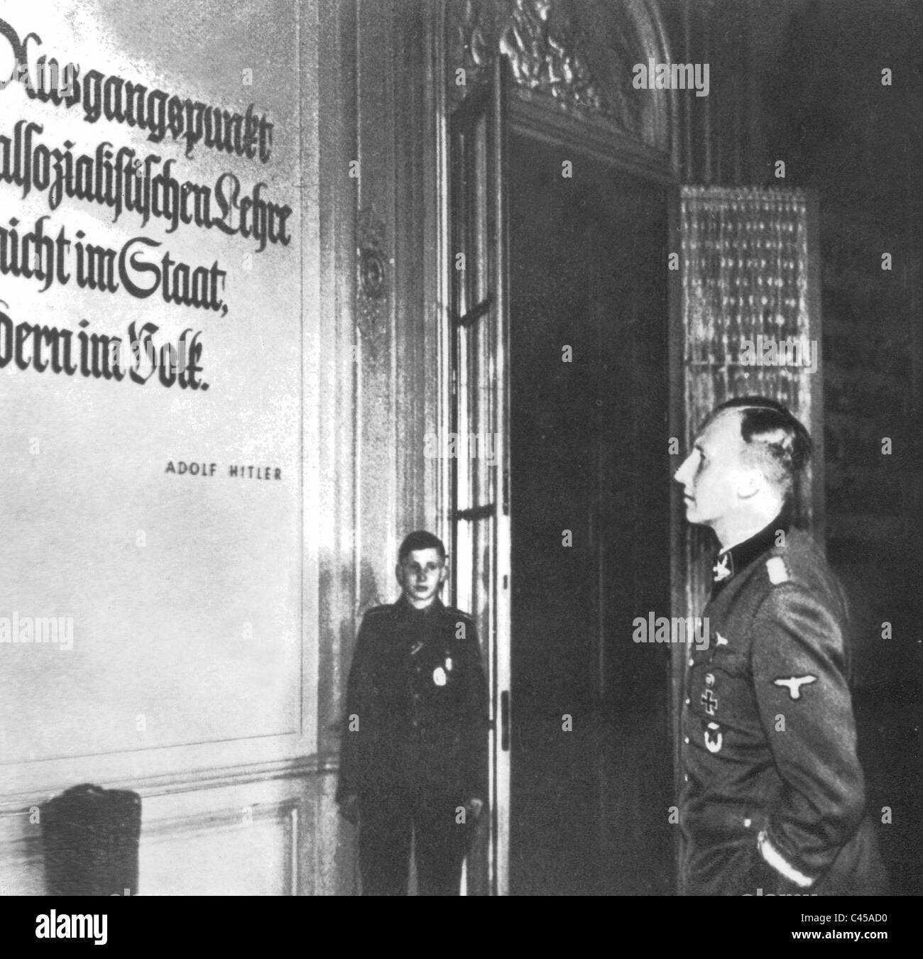 Reinhard Heydrich in Prague, 1942 Stock Photo