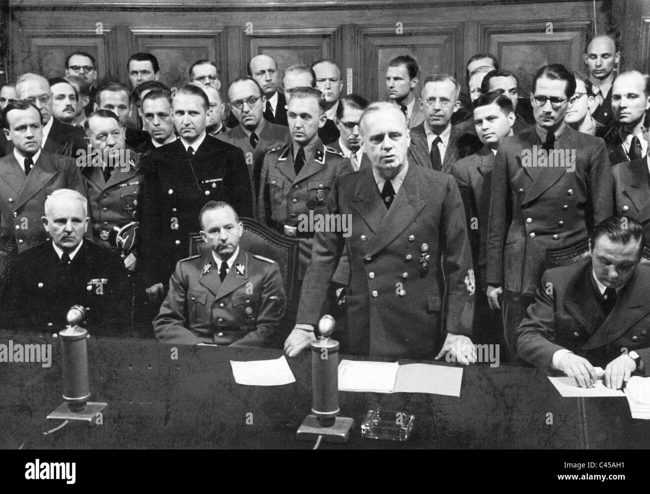 Ernst von Weizsaecker, Otto Dietrich, Joachim von Ribbentrop and Paul Schmidt, 1941 Stock Photo