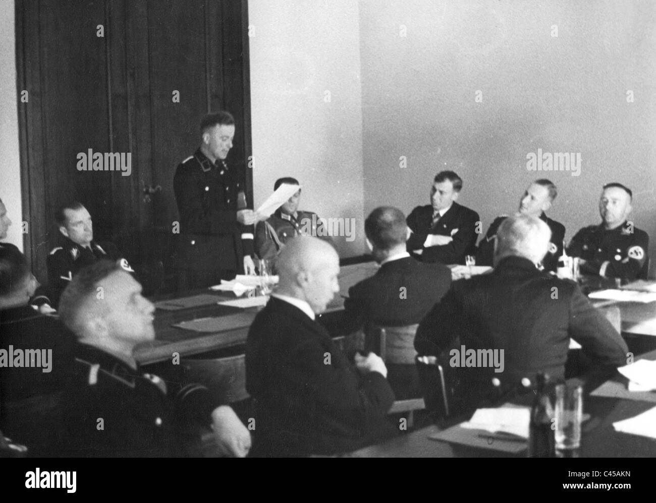 Hoehn, Wilhelm Stuckhardt, Reinhard Heydrich, Heinrich Himmler, 1936 Stock Photo