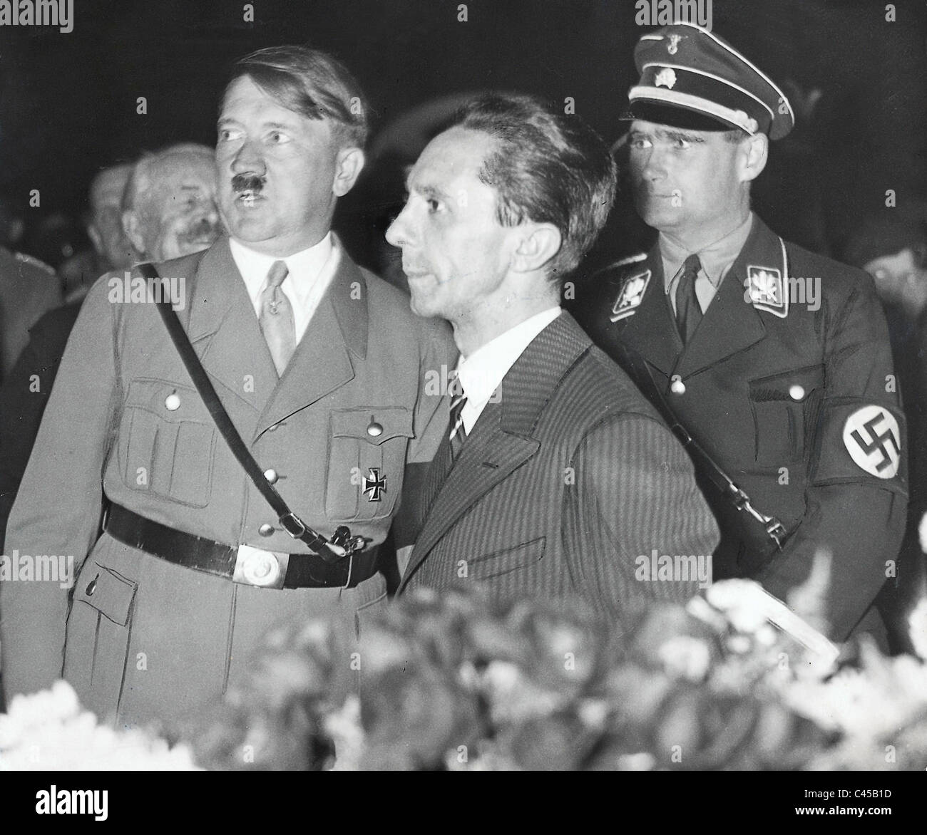 Hitler, Goebbels, Hess, 1934 Stock Photo