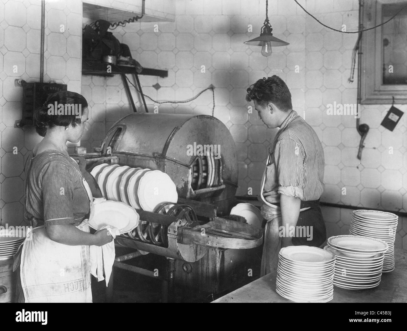 Dishwasher, 1926 Stock Photo