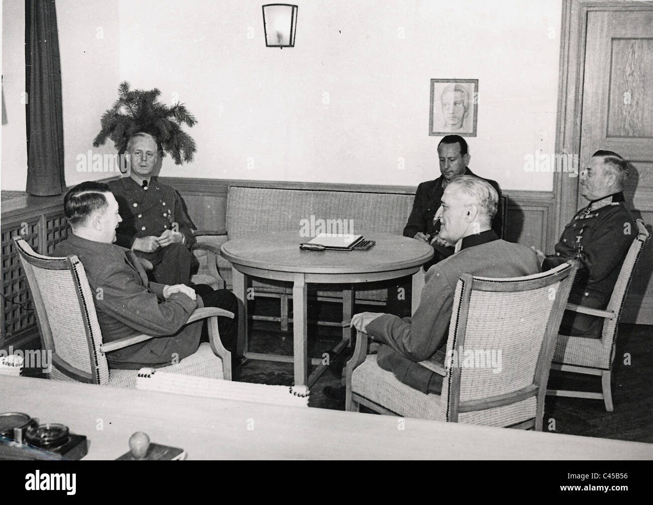 Hitler with Kwaternik, 1941 Stock Photo