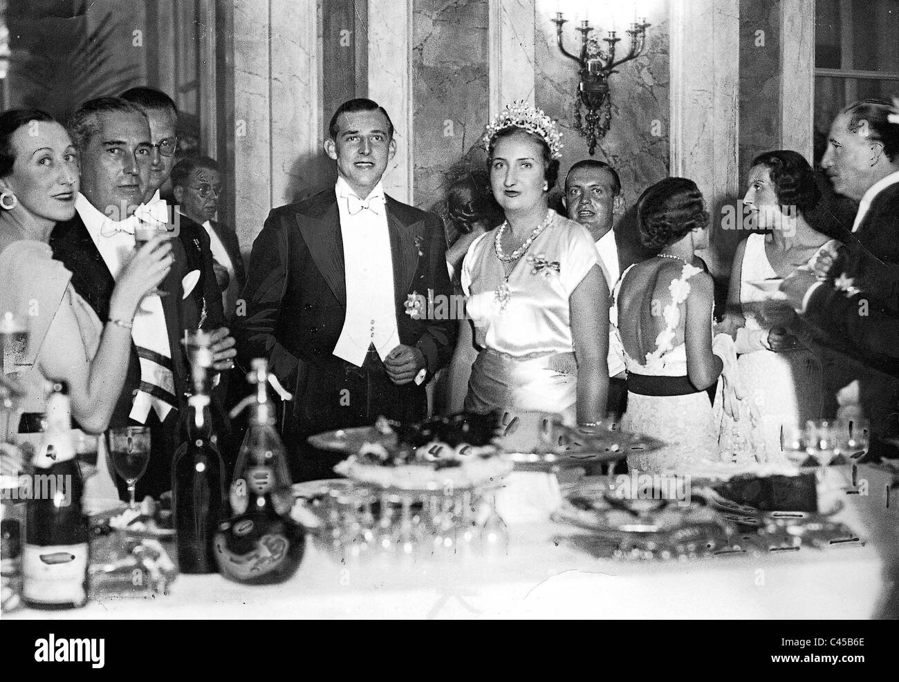 Reception of Don Juan and Maria de las Mercedes de Bourbon y Orleans Stock Photo