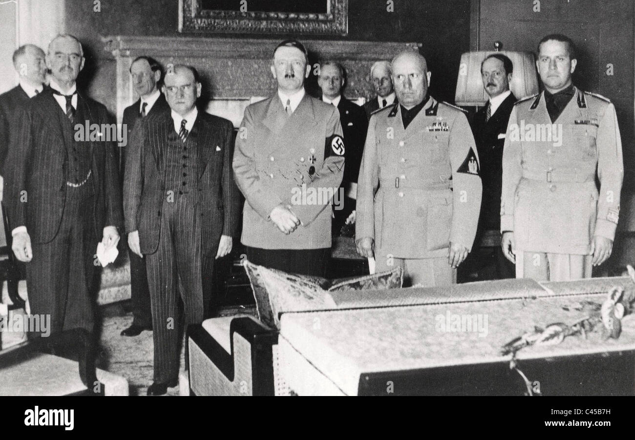 Group picture at the Munich Conference, 1938 Stock Photo