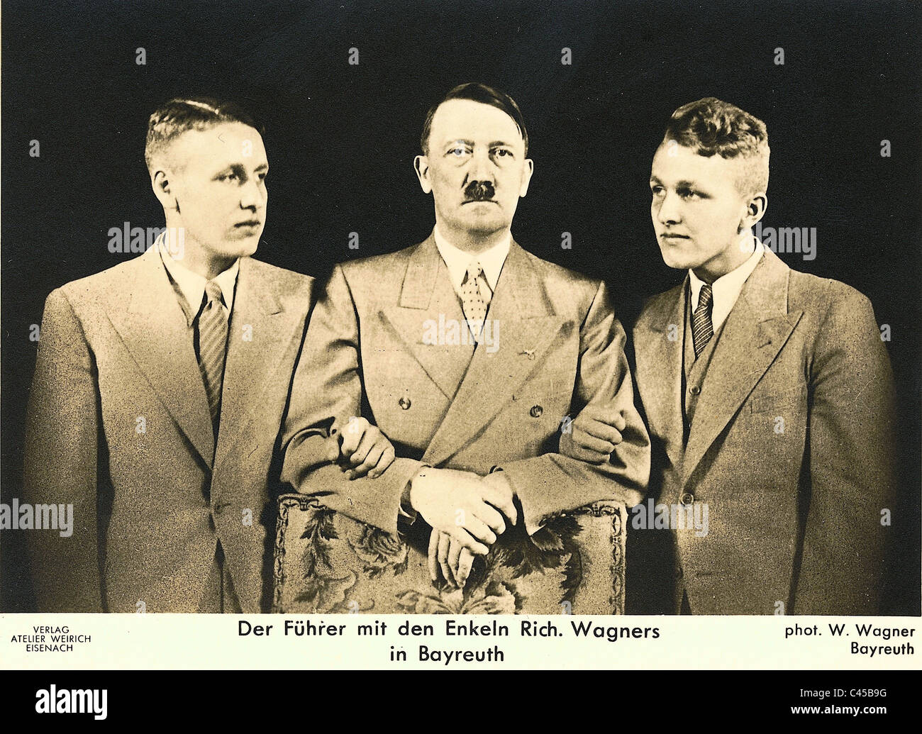 Hitler and Wagner's grandsons, 1936 Stock Photo