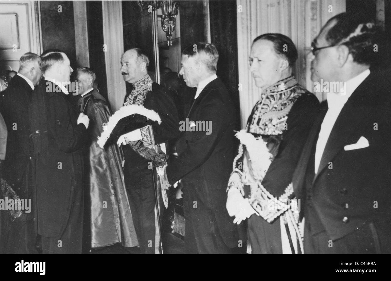 New Year's reception in the Reich Chancellery Stock Photo