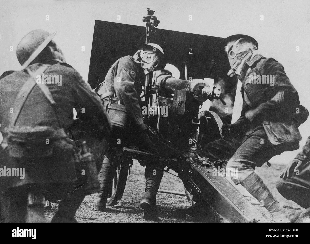 British gunners in Macedonia, 1917 Stock Photo