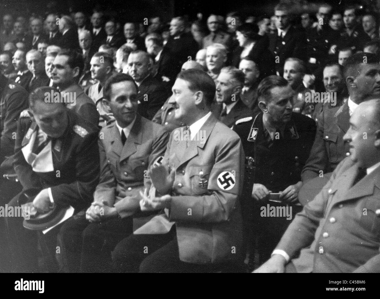 Goering, Goebbels, Hitler, 1937 Stock Photo