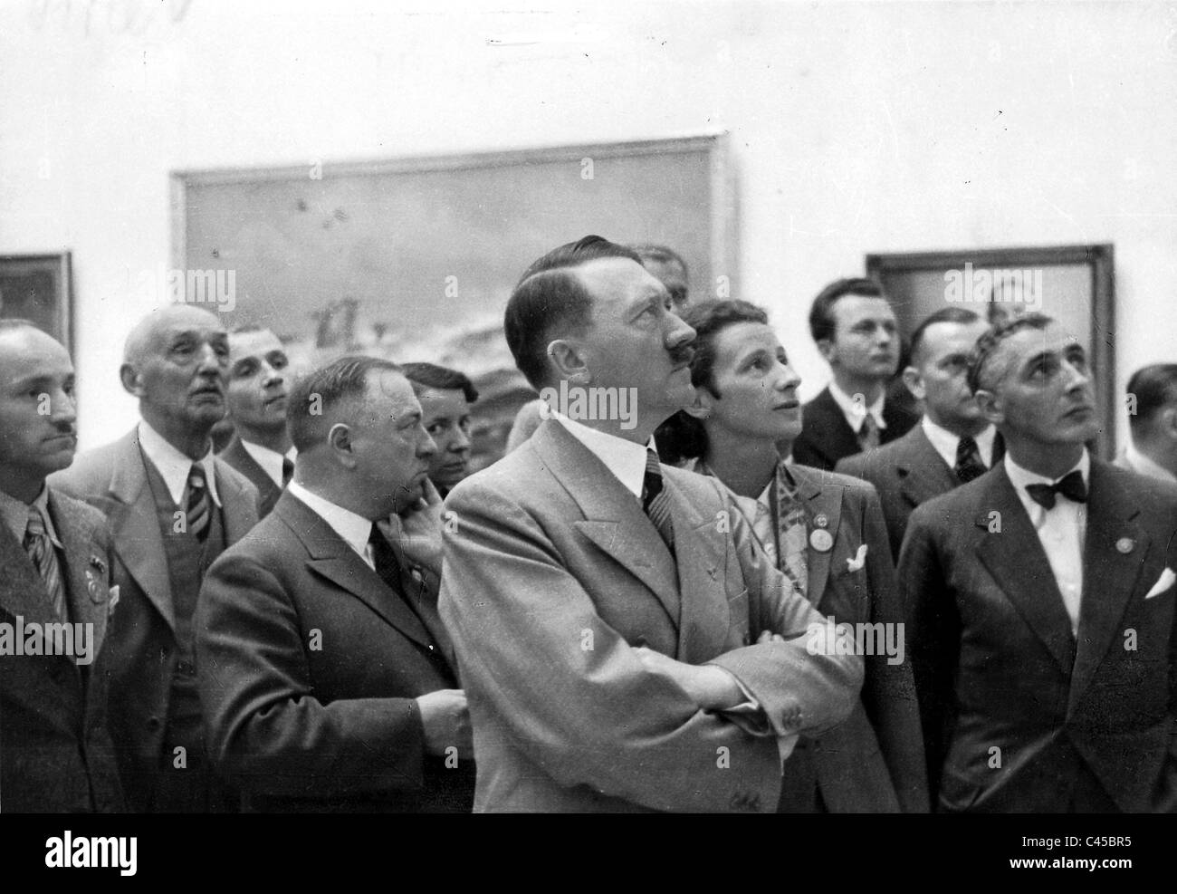 Adolf Hitler in the Haus der Kunst, 1937 Stock Photo