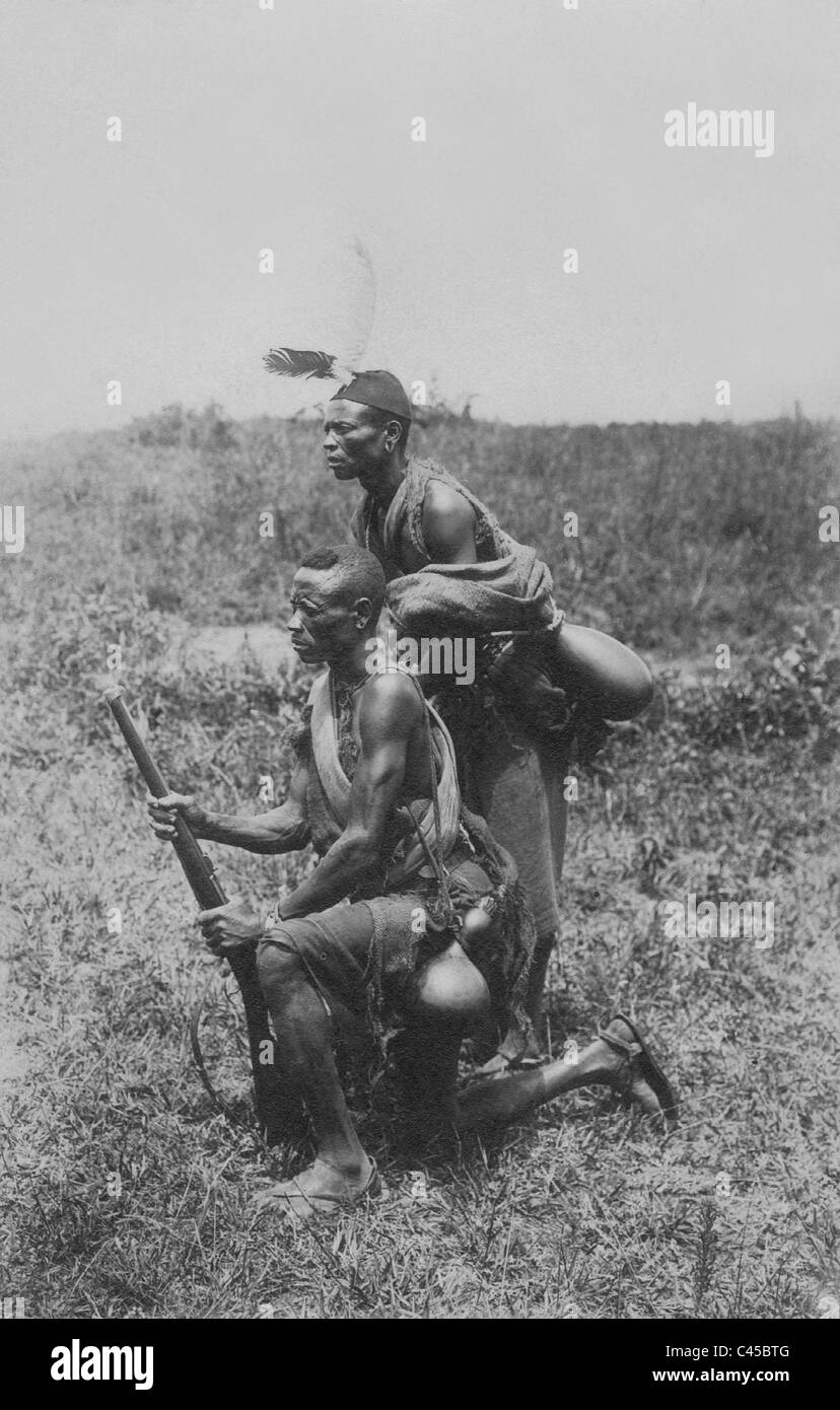 Askaris during the First World War in German East Africa Stock Photo