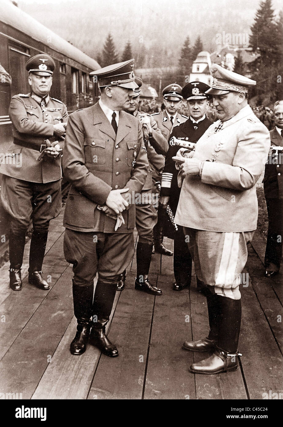 Hitler's birthday, 1941 Stock Photo