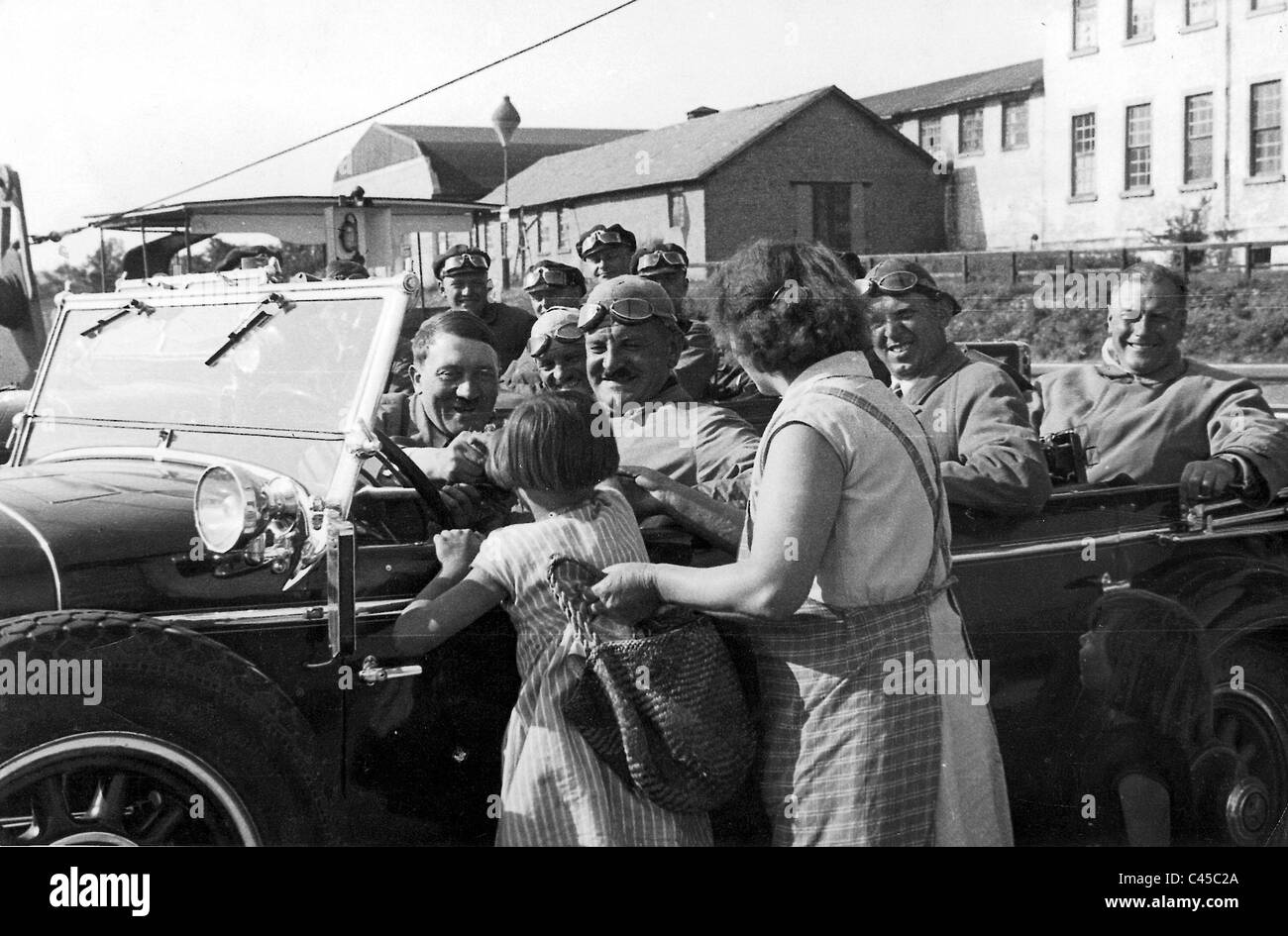 Hitler on tour, 1933/34 Stock Photo