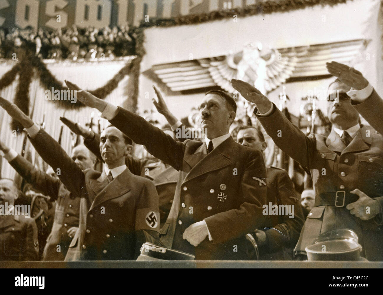 Hitler at the Sports Palace, 1939 Stock Photo