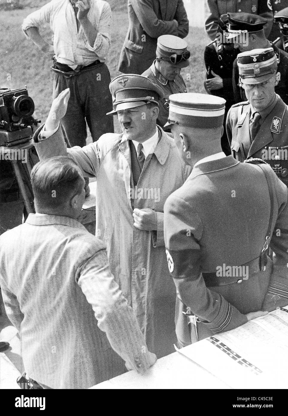 Adolf Hitler on the Nuremberg Rally, 1936 Stock Photo