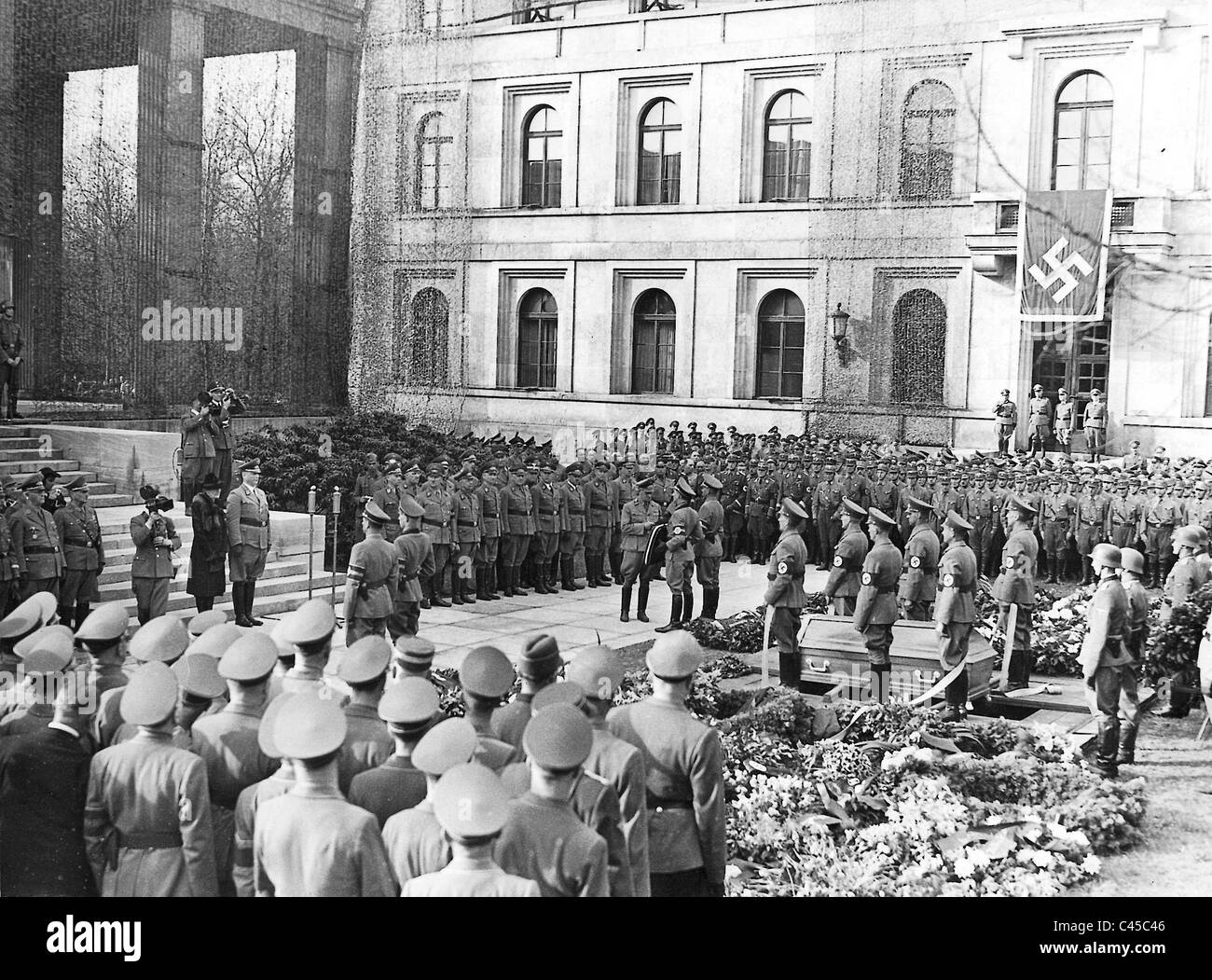 Adolf Wagner, funeral, 1944 Stock Photo