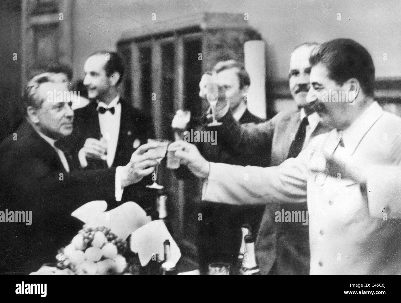 Signing of the German-Soviet Non-Aggression Pact, 1939 Stock Photo
