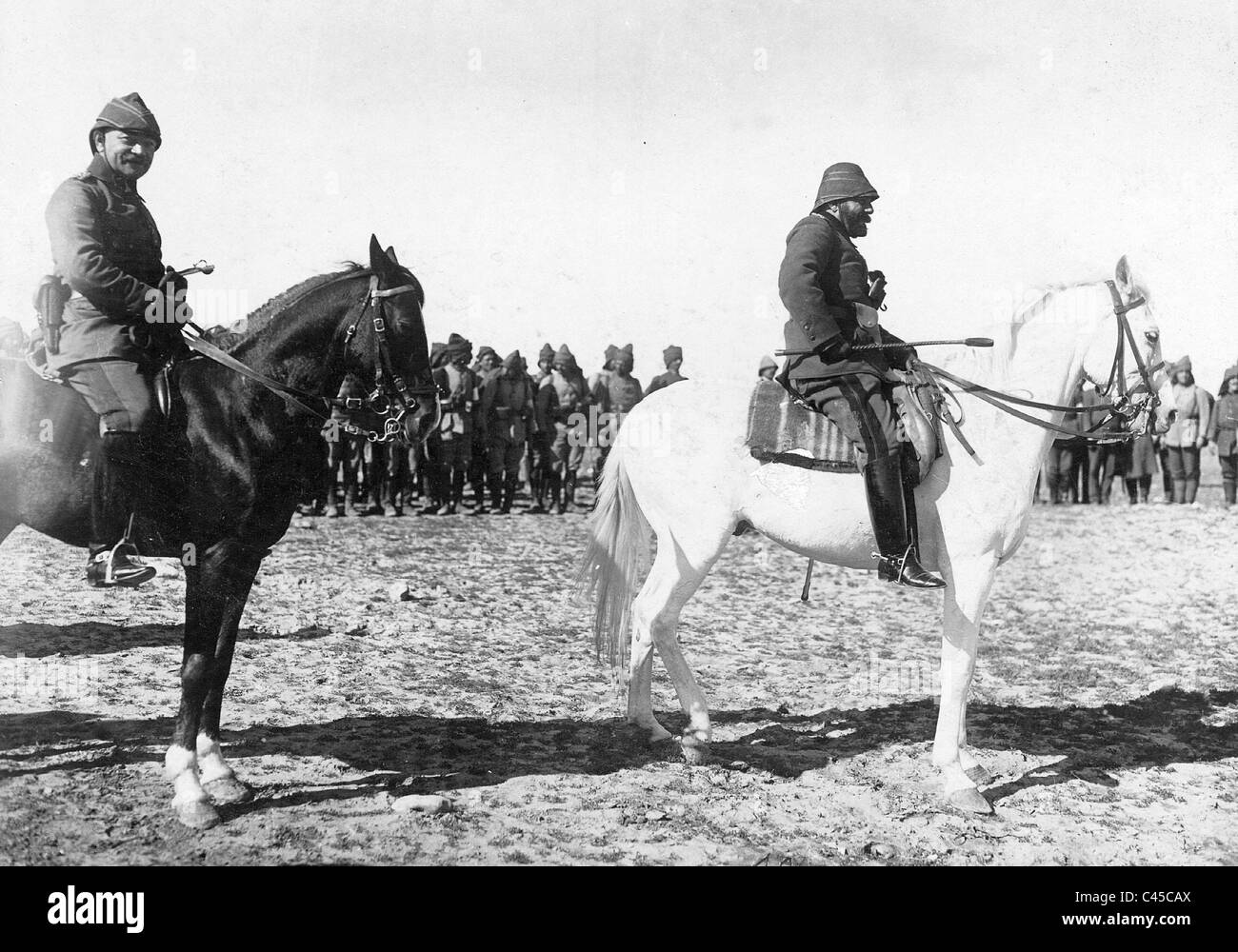 Jemal Pasha and Colonel Frankenberg Stock Photo