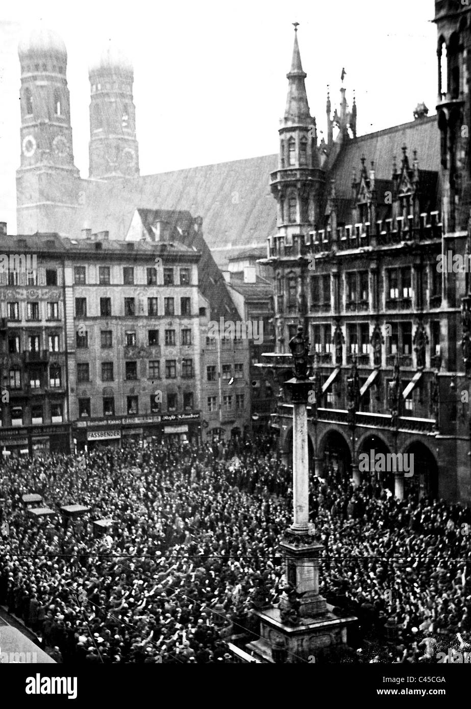 Seizure of power of the Nazis in Munich, 1933 Stock Photo
