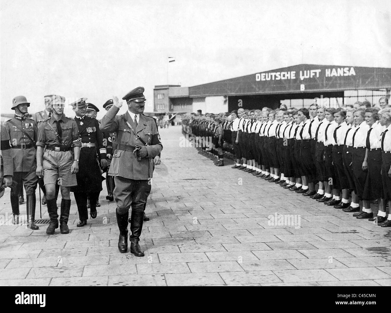 Adolf Hitler in Hamburg Stock Photo