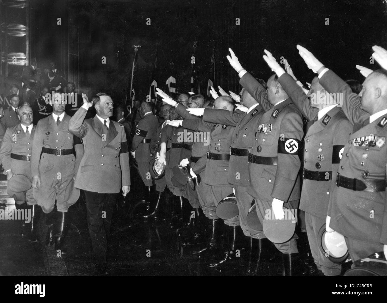 Hitler's Birthday 1939 Stock Photo