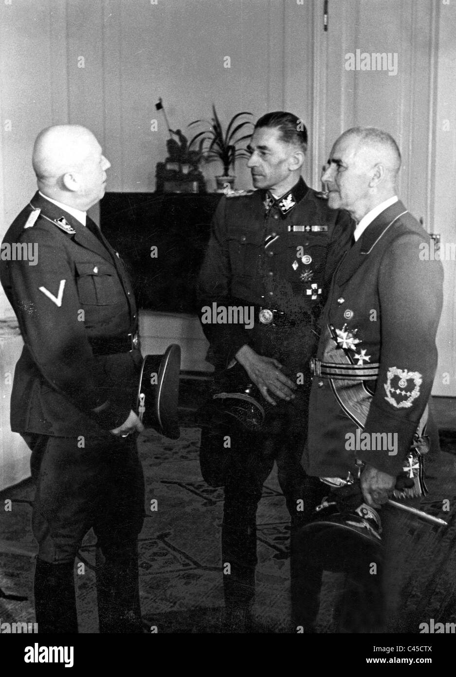 Hans Heinrich Lammers, Karl Hermann Frank, Wilhelm Frick Stock Photo
