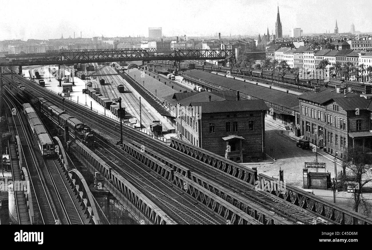 Train station in Postdam 1926 Stock Photo