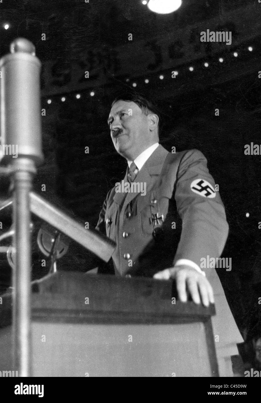 Hitler speaks at the Winter Relief in Berlin Stock Photo