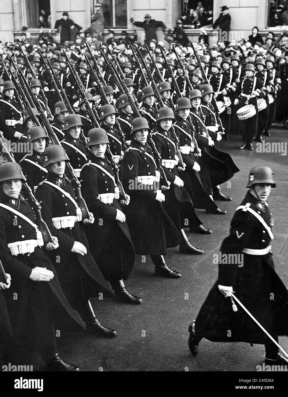Parade of 'Leibstandarte-SS' on the anniversary of the Seizure of Power