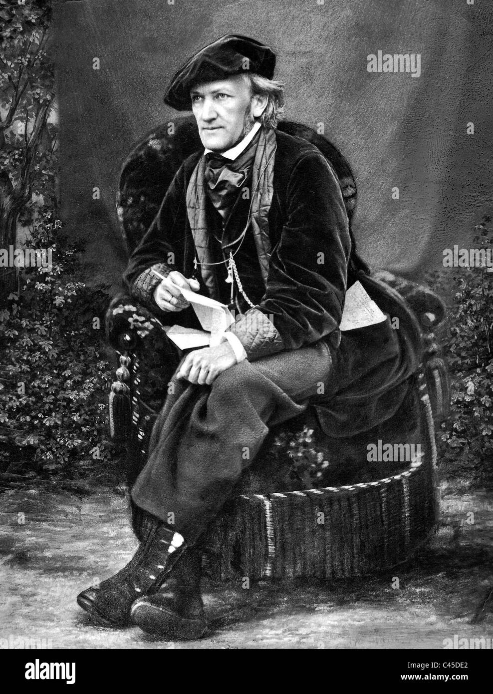 Richard Wagner, around 1870 Stock Photo