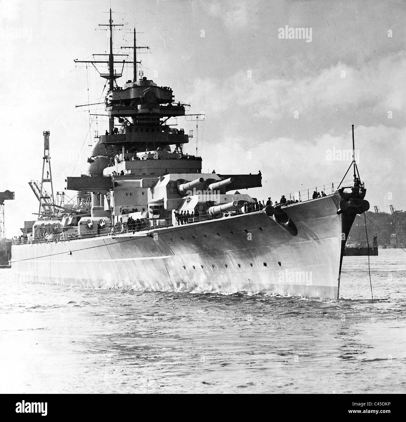 Battleship 'Bismarck' Stock Photo