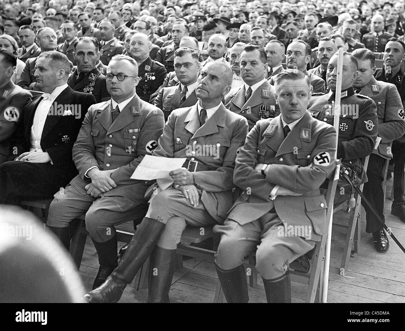Wagner, Frick, Bracht at the 125th Anniversary of the foundation of the 'Iron Cross' Stock Photo