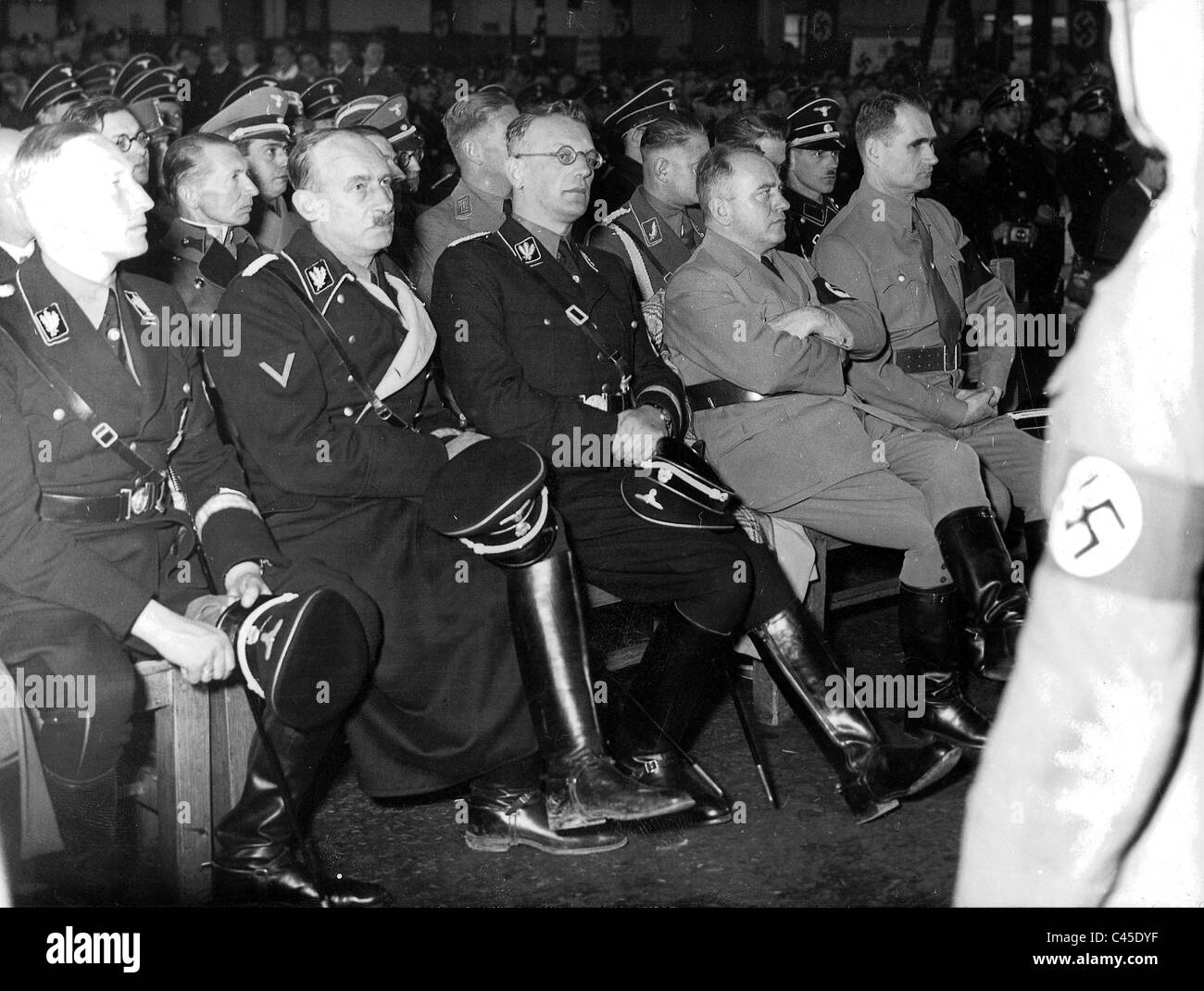 Heydrich, Seyss-Inquart Buerckel and Hess Stock Photo