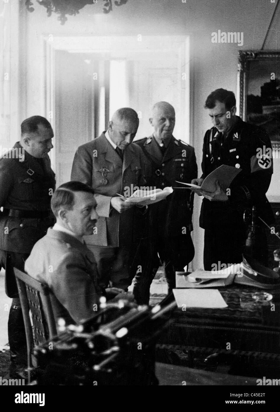 Hitler in Prague, 1939 Stock Photo